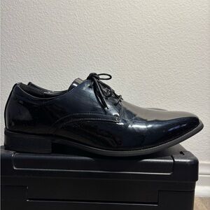 Black Patent Leather Men's Dress Shoes